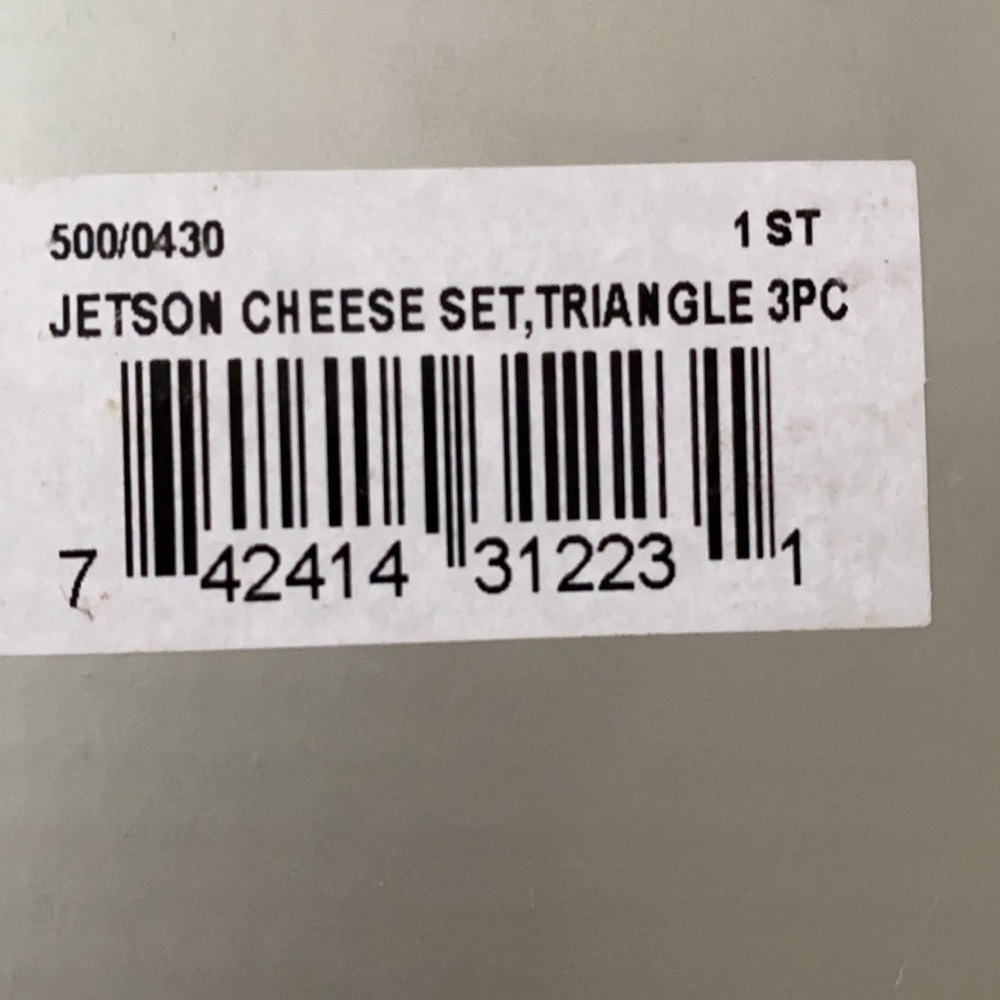 ~Jetson~ Triangular 3-Piece Cheese Set - Picture 2 of 3